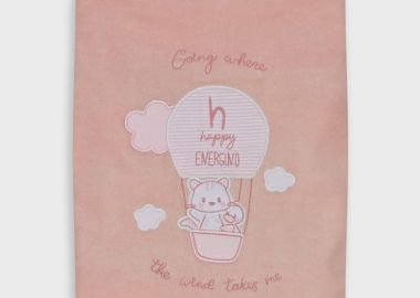 Energiers βαμβακερή κουβέρτα για βρεφικό κορίτσι | ΑΝΟΙΧΤΟ ΡΟΖ - Energiers - 